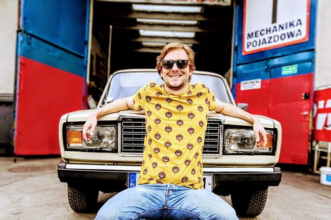1.5h Crazy Guides' Communism Tour of Nowa Huta in Classic Car - The classic car ride from central Krakow