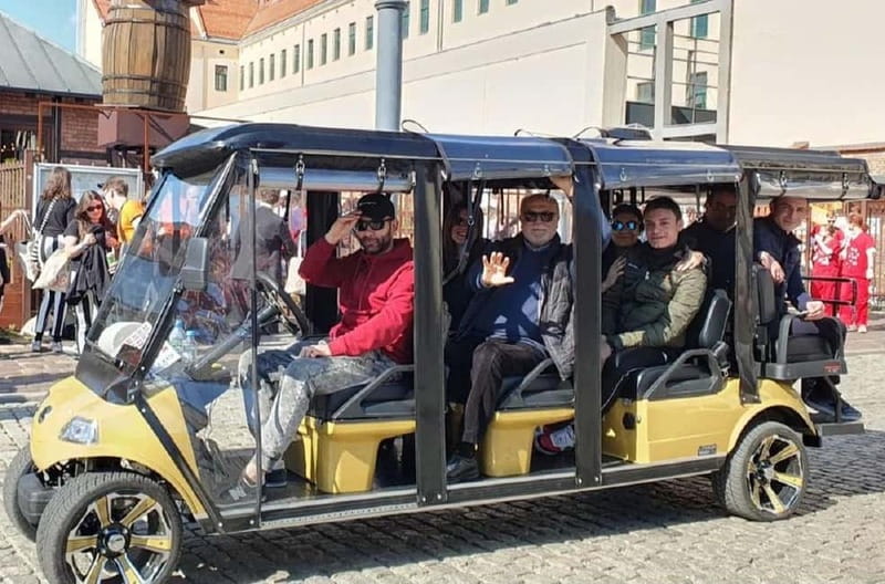City Tour Cracow golf car plus Cruise on the Vistula River. - Kazimierz, with synagogues and Szeroka Street