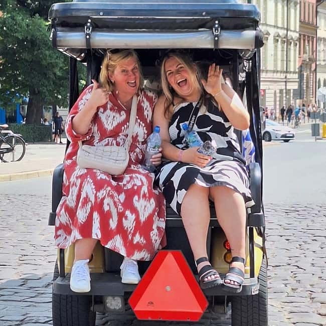 City Tour Cracow golf car plus Cruise on the Vistula River. - Wolnica Square and the route toward Podgórze