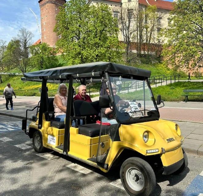City Tour Cracow , golf car . Private full tour !! - Audio guide, driver, and language choices