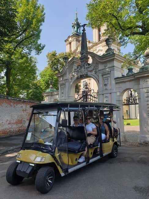 Cracow sightseeing tour by electric golf cart - Crossing the Vistula into Podgórze