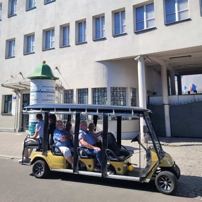 Cracow sightseeing tour by electric golf cart - Schindler’s Factory and the story behind the film