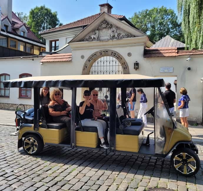 Cracow sightseeing tour by electric golf cart - Medieval Krakow from a comfortable seat