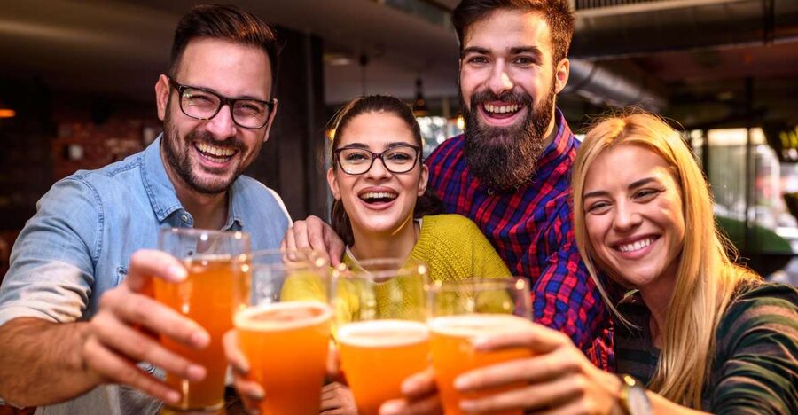EVERYDAY Krakow Beer Tasting Tour - The first pour: a popular beer in a stylish pub