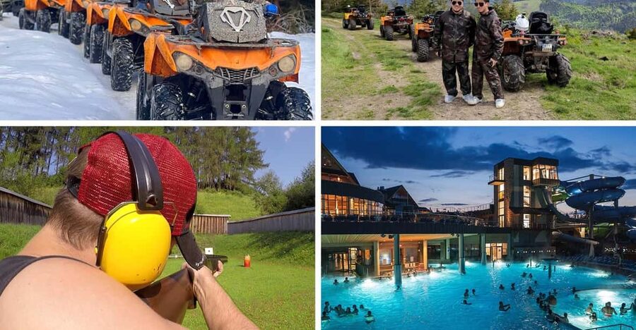 From Krakow: ATV/Snowmobile Ride, Shooting & Hot Springs - Key points at a glance