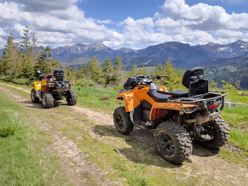 From Krakow: ATV/Snowmobile Ride, Shooting & Hot Springs - Riding Can-Am quads in the Tatra foothills