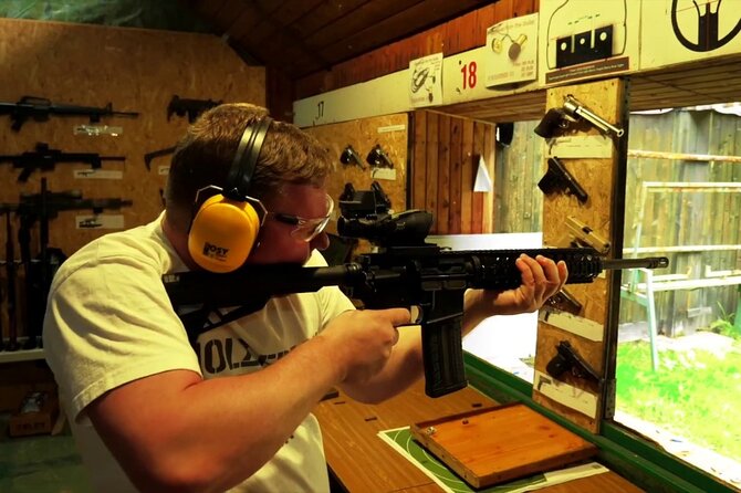 From Krakow: Shooting Range with transfer (hotel pick up) - Big Gun range, more than a one-pistol tryout