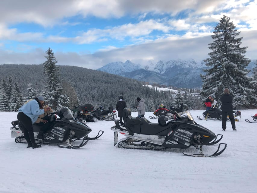 From Krakow: Zakopane Snowmobile NIGHT Ride, Bonfire, - Oscypek, mulled wine, and the bonfire