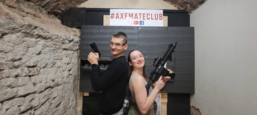 Krakow: Axe Mate Club Shooting Range Entry Ticket - The Crosman rifle: a steadier second stage