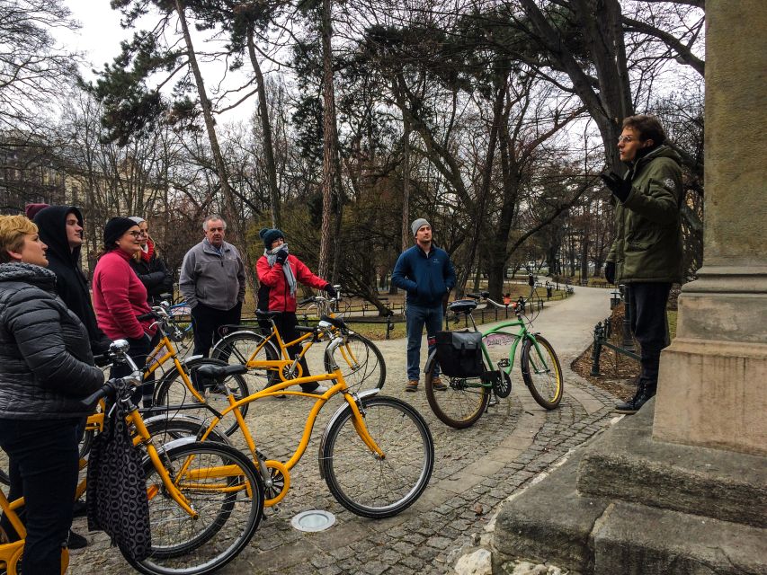 Krakow: Bike Tour of the Old Town, Kazimierz, and the Ghetto - Starting beneath Adam Mickiewicz