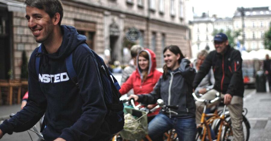 Krakow: Bike Tour of the Old Town, Kazimierz, and the Ghetto - Kazimierz, from Szeroka Street to Plac Nowy