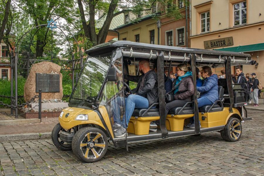 Krakow: City Sightseeing Tour Eco Electric Buggy Golf Cart - St. Joseph’s Church and the return route