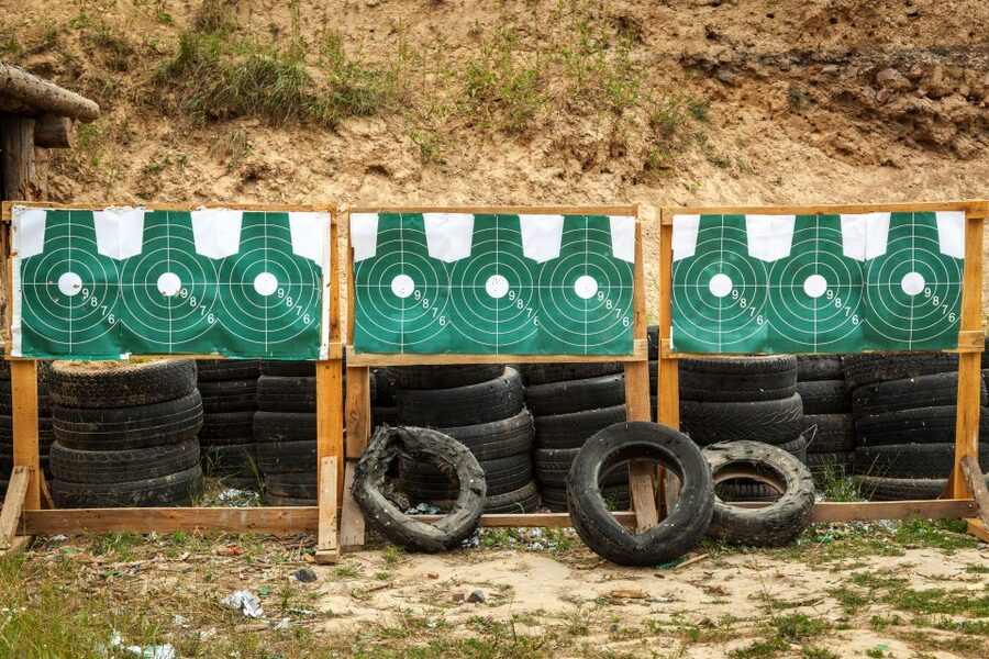 Krakow: Extreme Shooting Range with Hotel Transfers - Scoring with friends, then keeping your target