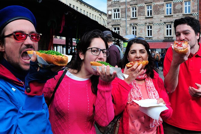 Krakow Food Tour by Foot: Polish Tastings in Old Town & Kazimierz - Mały Rynek begins the meal with Polish basics