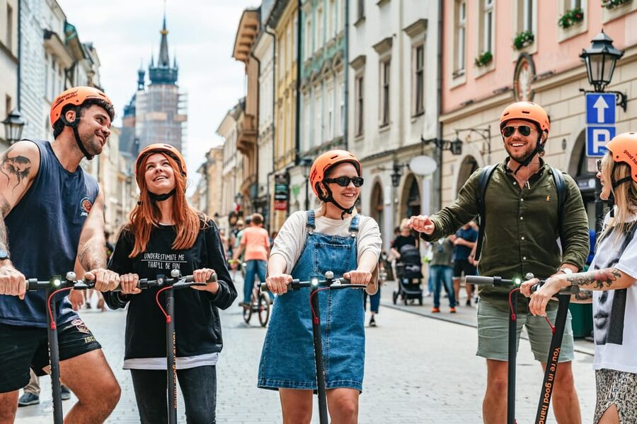 Krakow: Guided E-Scooter City Tour with Food Tastings - Why an e-scooter works well in Krakow