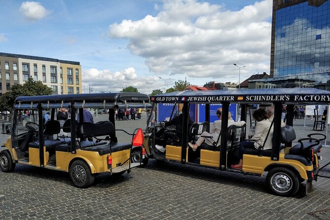 Krakow Jewish Quarter and Ghetto Tour by Electric Golf Cart - Seeing the surviving ghetto wall