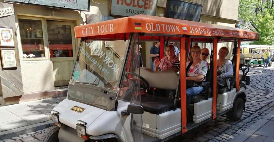 Krakow: Jewish Quarter and Schindler Factory by Golf Car - The guide, audio commentary, and group size