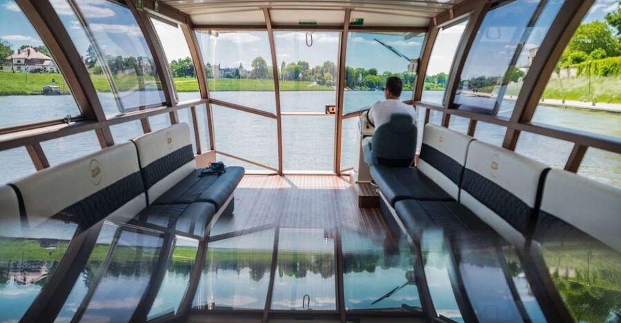 Krakow: Lazy Catamaran River Cruise and Salt Mine Group Tour - Meeting the catamaran at Paulińska