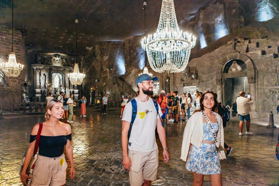 Krakow: Wieliczka Salt Mine Guided Tour with Transport - Salt chapels, sculptures, and underground sound