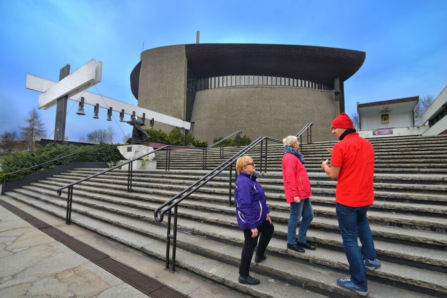 Nowa Huta Tour Krakow: Ideal Communist City Small Group Walk - A market where the planned city becomes ordinary