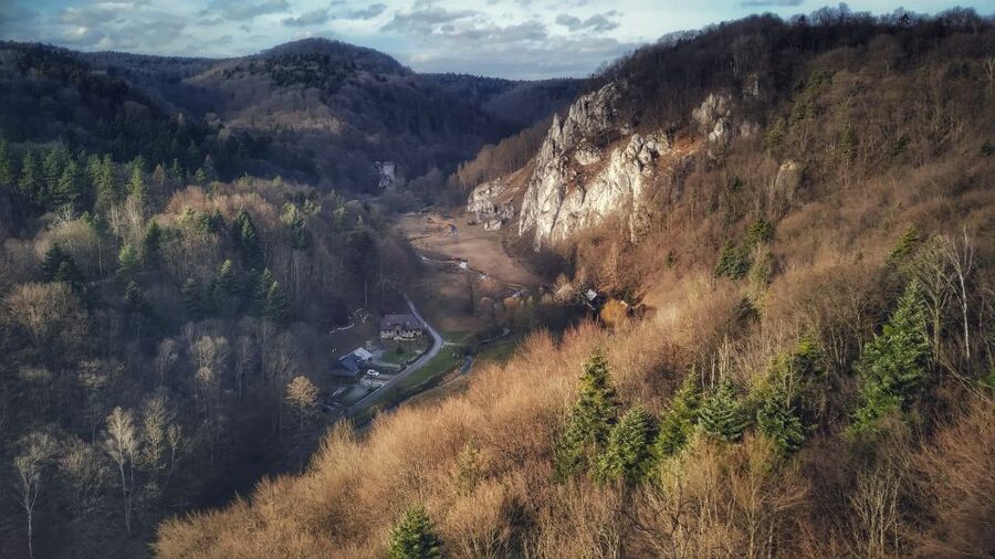 Ojcow National Park: Full-Day Trip from Krakow - Inside Grota Lokietka’s two limestone chambers