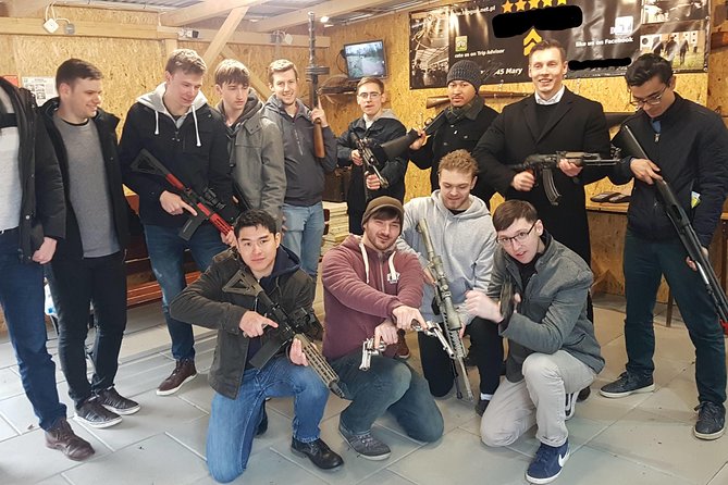Shooting Krakow+REAL GUN+priv round trip transfer from your hotel - Safety equipment and English instruction