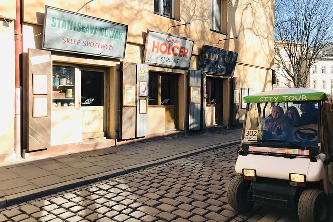 The best view of Krakow from Golf Cars - Szeroka Street and the Old Synagogue