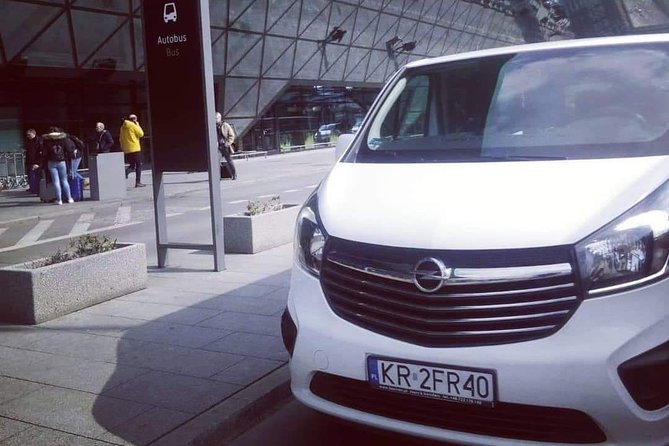 Transfer Krakow Balice Airport - Krakow City - Meeting Monica, Sebastian, or Stefan at arrivals