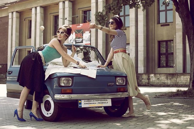 Trip Around Nowa Huta - Krakow - The vintage car is part of the lesson