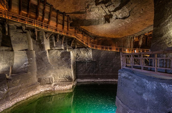 Wieliczka Salt Mine with pickup and private Transport - Entering the mine at 140 meters underground